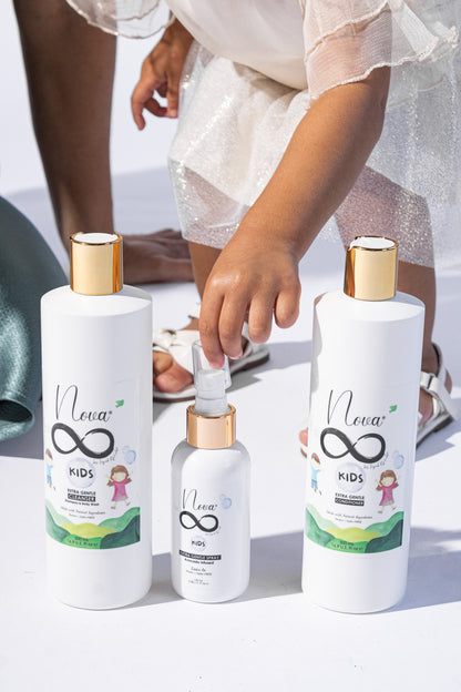 Nova for Baby & Kids set of 3 Shampoo, Conditioner & Spray